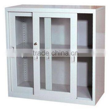 (DL-GC2)Metal Bookcase With Glass Sliding Doors/ Sliding Glass Door Filing Cabinet/Steel Lockable Files Cabinet With Glass Door photo-3