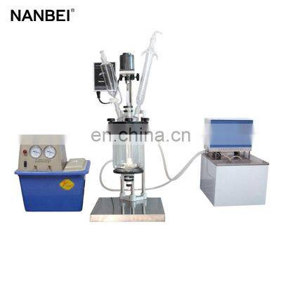 1L 2L 3L 5L Chemical Reaction Automatic Stirring Distillation Extractionr Tank Jacketed Glass Reactor photo-3