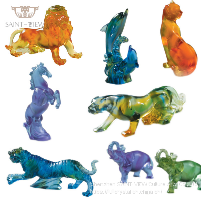 Crystal Glass Mini Animal Sculpture Home Accessories Baby New Born Wedding Return Gift photo-5