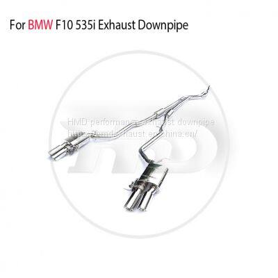 Stainless Steel Exhaust Pipe Manifold Downpipe is Suitable for BMW F10 535i Auto Modification Electronic Valve whatsapp008618023549615