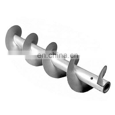 Cold rolled steel auger conveyor continuous sectional screw flight