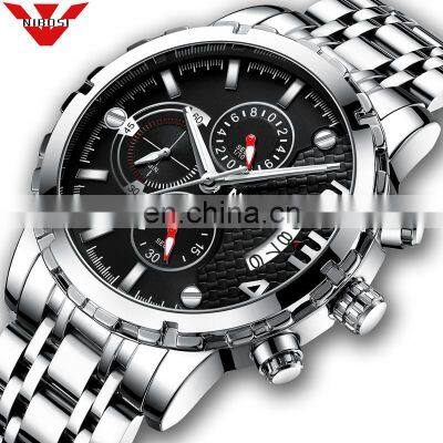 NIBOSI Reloj Hombre 2020 Mens Watches Top Brand Luxury Chronograph Sport Watch Men Waterproof Military Clock Relogio Masculino