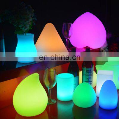 led table lamps lampada da tavolo decorativa luces de Navidad RGB recharge light remote control USB cable Hoteltischlampe