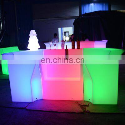 Led Bar Counter Stools Coffee Restaurant Wedding Party Event Rental Furniture Led Lighted Bar Counters for Sale photo-4