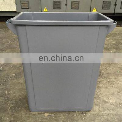 65 Liter Pull Out Plastic Trash Can PP Kitchen Black Recycling Garbage Bin