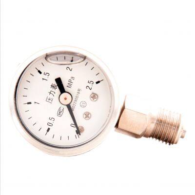 40MM Radial Liquid-filled Shock-resistant Stainless Steel Pressure Gauge With 2.5FS photo-2