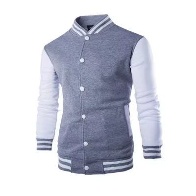 Plus Size Men's Versity College Wholesale Blank Varsity Custom Logo Plain Letterman photo-5