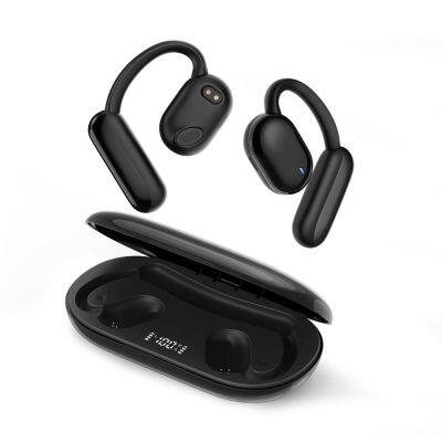LED Digital Display Headphone Sport Earbuds Headset Mini TWS Wireless Bone Conduction Earphones photo-6