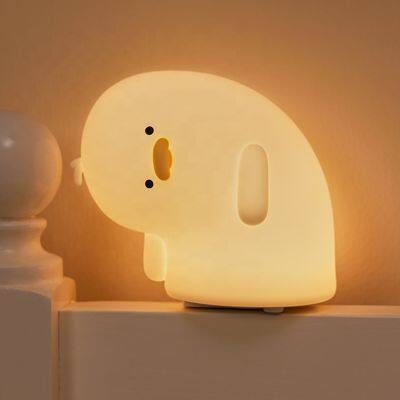 EGOGO New Rechargeable Silicone Timing Eye Protection Children's Cartoon Duck Night Light Lamp For Kids photo-3