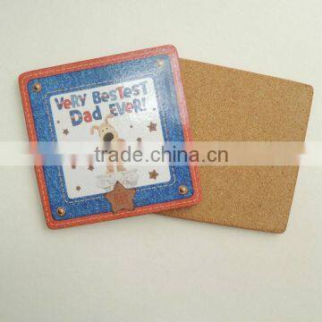 cheap Cork Coasters, Square Cork Backed Coaster Set Guangdong