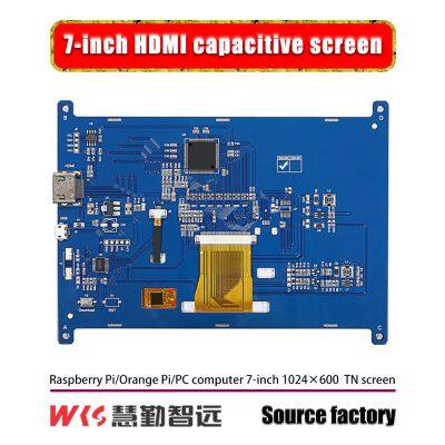 Lowest Price 7 Inch 1024x600 Capacitive Touch Screen LCD Module Display for Raspberry Pi