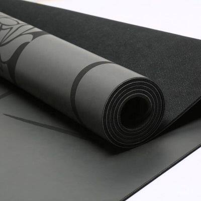 Manta de yoga con logotipo personalizado, tama?o de viaje, manta de yoga de goma PU con logotipo, amigable con el medio ambiente, de goma natural, manta de ejercicios antideslizante