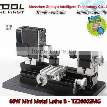 HOT SALE HOBBY 60w Mini Metal hobby Lathe B TZ20002MG ,cool DIY tools for model making ,school education