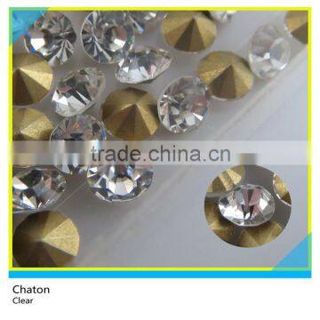 2mm/3mm Crystal Glass Pointback Rhinestone Chaton On Sale