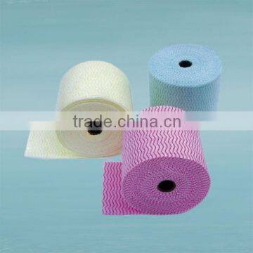 China made home use disposable spunlace nonwoven cleaning wipes by rayon polyester material