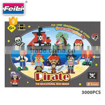 Factory Wholesale DIY Educational Toys for Kids Pirate Fuse Perler Beads photo-2