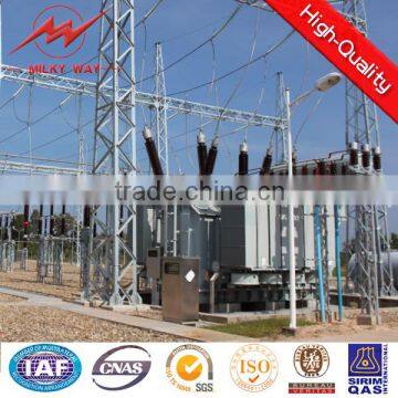 galvanized electrical power distribution substation for electrical fittings