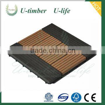 Household use wood plastic composite WPC diy tiles