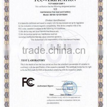 CE RoHS Certifications 12v Agm Lead Aicd Battery