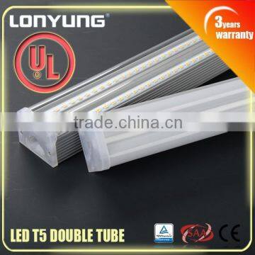 LONYUNG T5 double fluorescent lamp fixture with reflector with UL 1500mm 2400mm T5