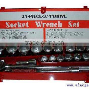 3/4" drive Hand Tool Set socket wrench with auto maintenance tools