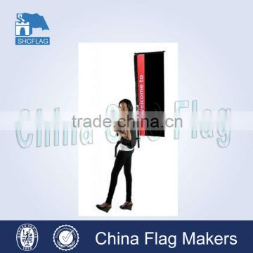 Outdoor street advertising backpack banner