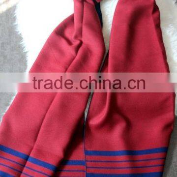 High Grade Fashion Women Brand Navy Blue Wool Cashmere Scarf Pashmina With Fringes photo-3