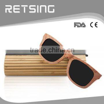 Wood Frame Glasses With Bamboo Case Hot Selling for 2015