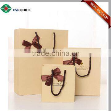 Latest Design Fancy Laminated Paper Straw Gift Bag