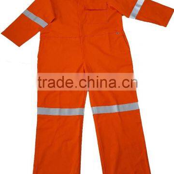 HI VIS COVERALLS REGULAR WEIGHT FR REFLECTIVE TAPE