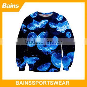 2016 new arrival high quality sublimation sweatshirt custom your own design/custom all over sweatshirt printing