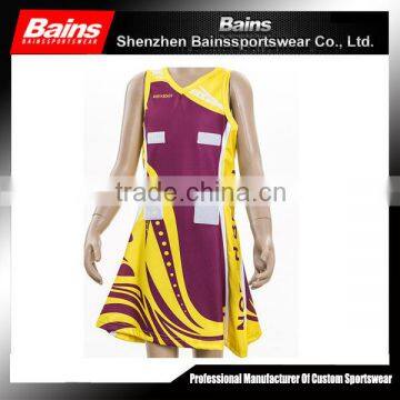 Custom netball jersey&netball uniforms&netball skirts