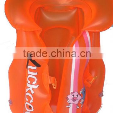 PVC inflatable swim vest/inflatable swim life jacket for safety