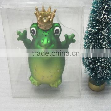 2016 factory supplier wholesale glass christmas tree decoration for hanging