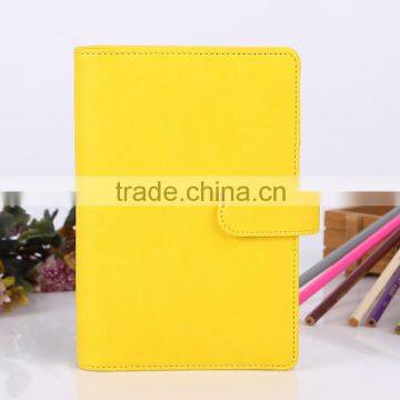 Professional manufacture cheap office school PU leather notebook with note pad calculator