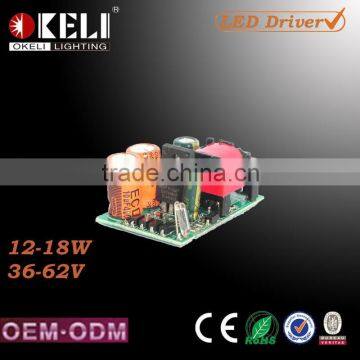 12-18W LED Driver With 36-62V 300MA