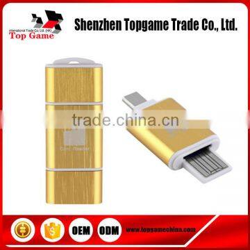 High Quality USB 2.0 OTG Card Reader Adapter For Smart phones Free Sample