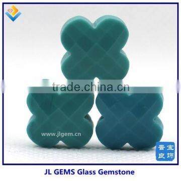 Synthetic Clover Flower Shape Glass Bead Make For Fashion Jewelry With a Drilled