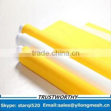 White Polyester Monofilament Ceramic Silk Screen Printing Mesh