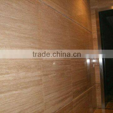 Natural Polished Cheap Yellow Travertine Slab From Xiamen Vangurd Stone