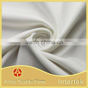 Wholesale weft knitted full-dull cotton-like polyester spandex plain sports wear fabric