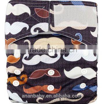 Made in China eco-friendly printed organic mom love baby diaper