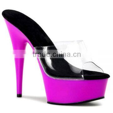 Latest Hot Purple Platform Slipper Elegant Gladiator Shoes Sex Club Party Shoes Purple Pole dance Shoes