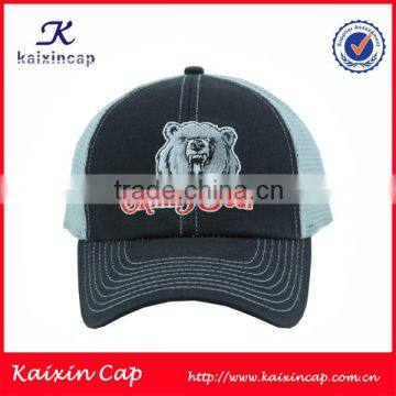 Promotional 5 Panel Screen Printing Plain Sliver Curved Bill Trucker Hat photo-3