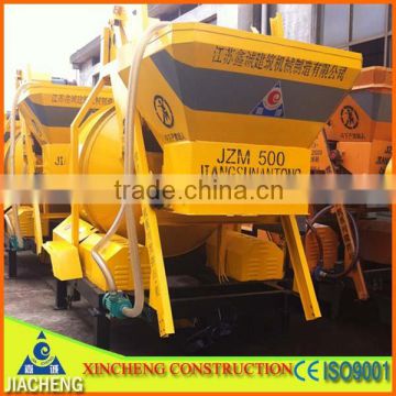 Self loading JZM500 concrete mixer with hopper positive mixing from alibaba china                        
                                                Quality Choice