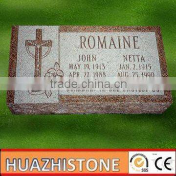 xiamen cheap brown granite tombstone and monument