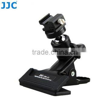 JJC 1/4" Male Mount Multi-function Vigorously Clip Clamp With Cradle Head With Ball Head for Speedlite