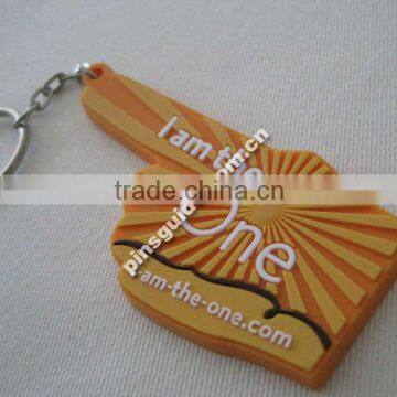 Professional Manufacturer 2014 Personalized Soft Rubber Fancy Number Keyring For Advertisement