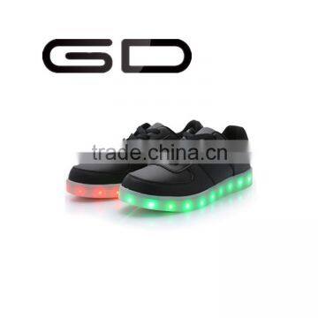 GD China supply low price seven colorful plus size LED shoes for women and men