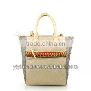 1879 Latest Costom Fashion Cowhide Leather Woman Tote Bag photo-2